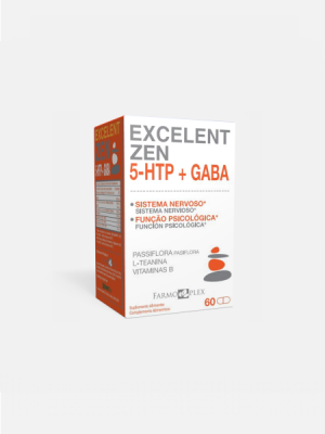 Excelent Zen 5 HTP + GABA - 60 Cápsulas - Farmoplex